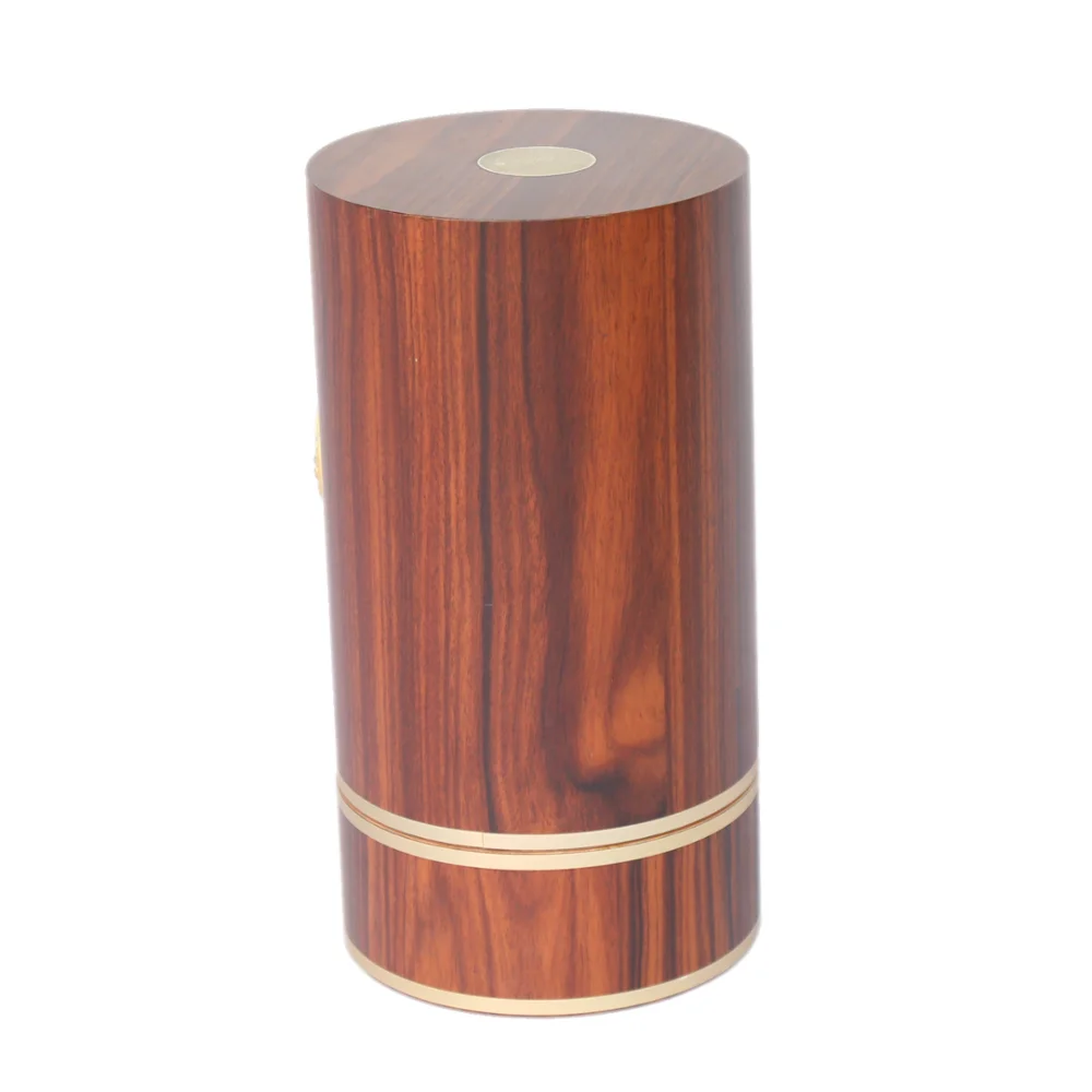 
Luxury round solid wood lacquer finished wooden wine gift box 