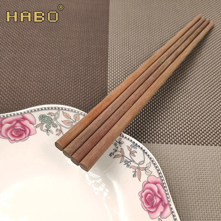 Reusable RED Sandal wood Swartizia spp Chopsticks Without Paint for hotel restaurant