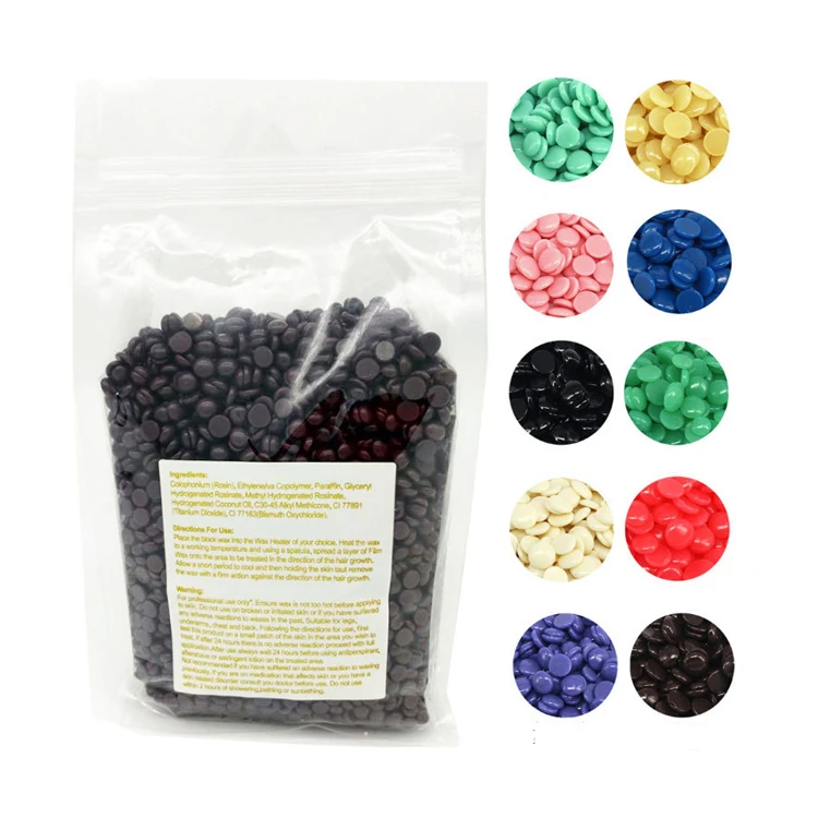 Оптовая продажа 10 вкусов депиляции Private Label OEM/ODM удаления волос жесткий воск бобы для красоты кожи