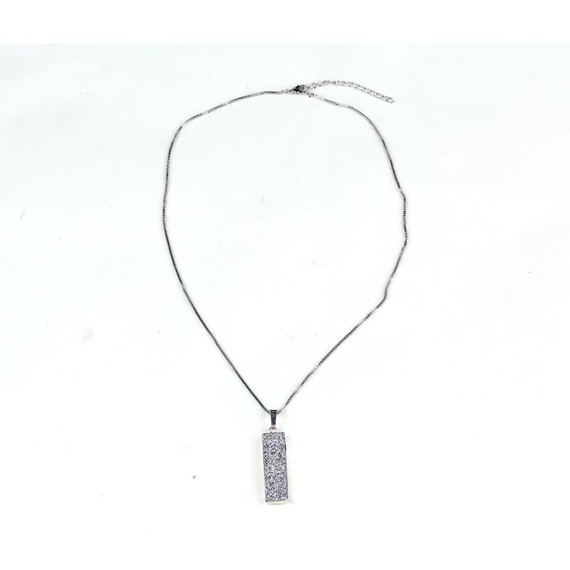 Прямоугольный кулон зуб дамы ожерелье