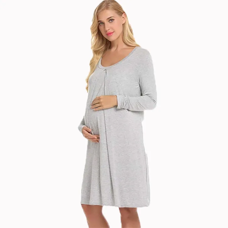 Pregnancy Wholesale Maternity Clothes Nursing Pajamas Maternity Gown Maternity Dresses