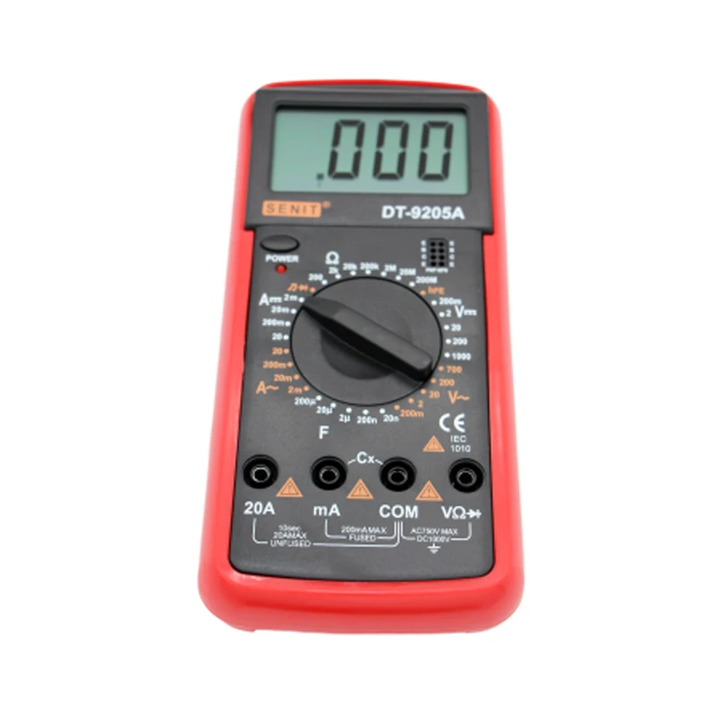 
New DT9205A Amp Meter Tester Handheld Megohmmeter Digital Multimeter DMM Capacitance & hFE Test Multimetro 