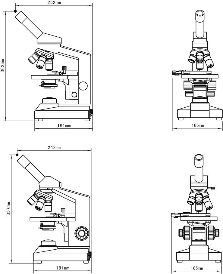 EOC Light Optical Compound Monocular Biological Microscope price