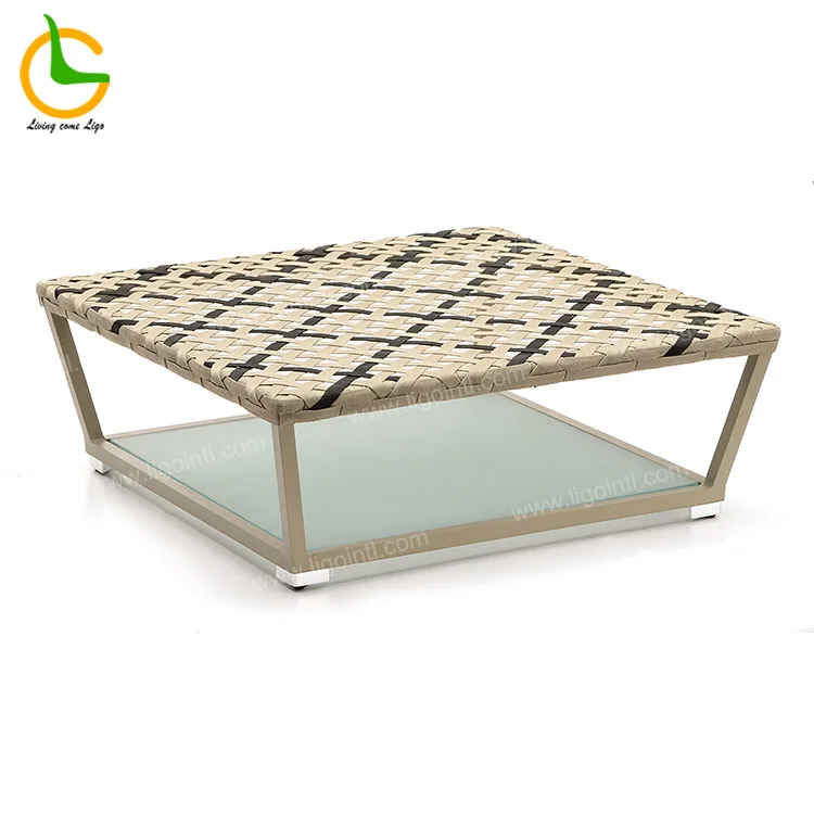 Modern hotel rattan two seaters sofas jardin balcon muebles wicker furniture for courtyard and villa