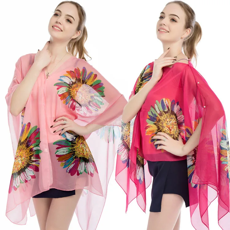 Top Quality Decoration Beach Coverup Women Sportswear Adults Print Swimwear & Beachwear 2019 Summer Ladies Beach Cover up 100000