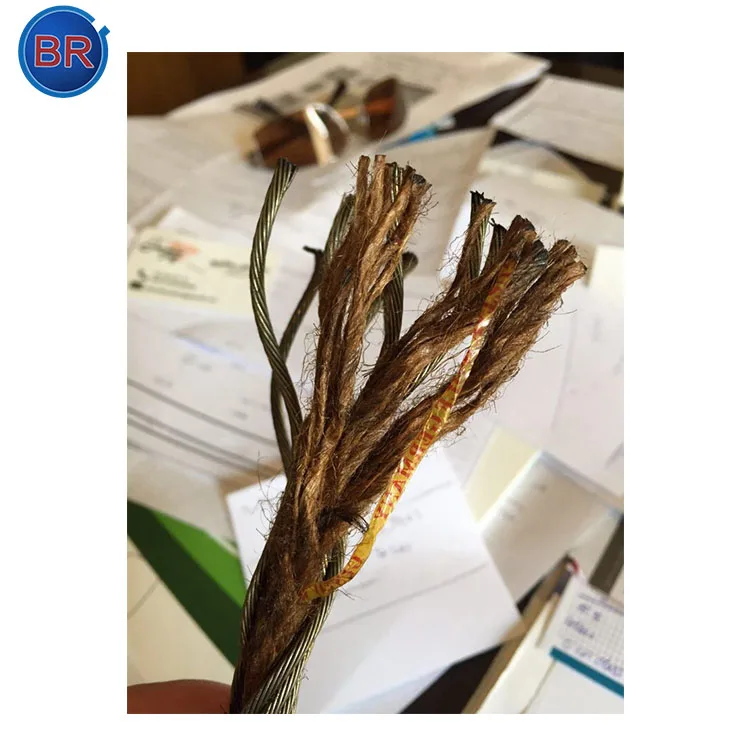 Высокое качество волокна core 6x37 ungalvanized стальной трос