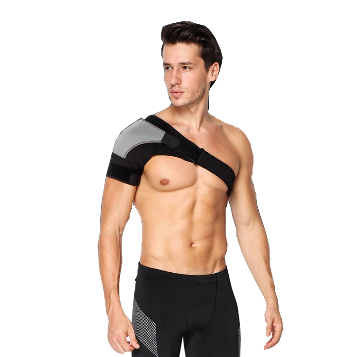 Регулируемый Неопреновый компрессионный левый и правый плечевой фиксатор для защиты от травм для мужчин и женщин