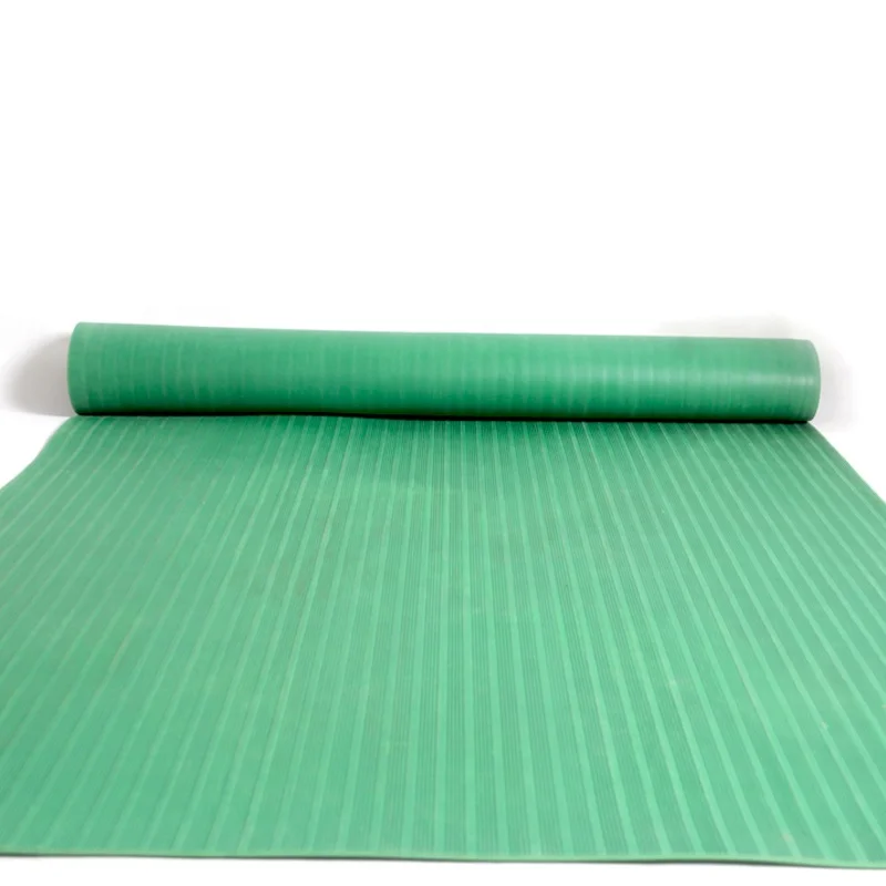 Indoor Outdoor Industrial Fine Ribbed Anti Slip Anti Fatigue Floor Rubber Mat