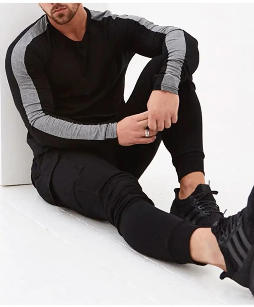 Wholesale personalized thick gym sports fitness sportswear men plain gym fitness man shirt