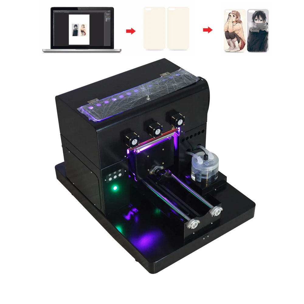 Мини-принтер A4 UV для чехлов телефона Цифровой Планшетный пластиковый принтер карт с сертификацией