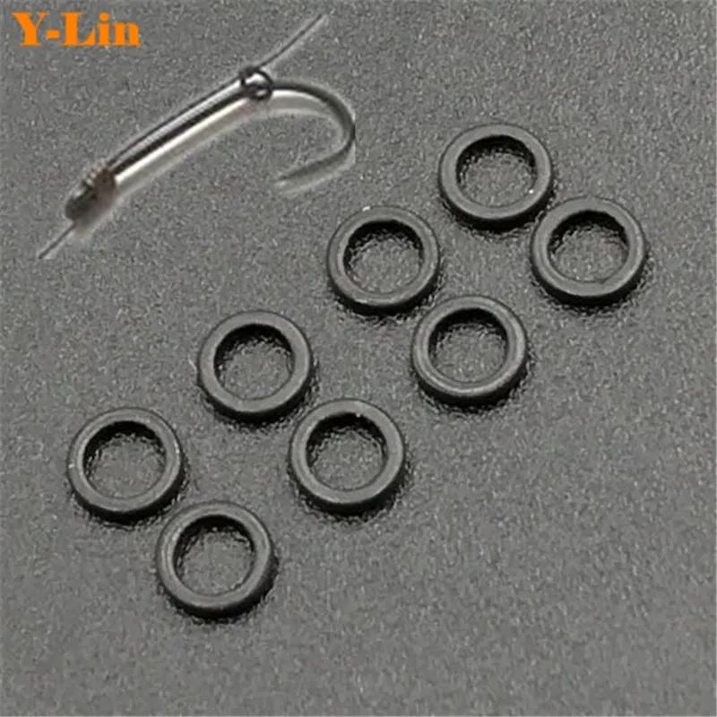 carp fishing accessories round hook rig rings for hair rigs pop up baits end tackle swivels