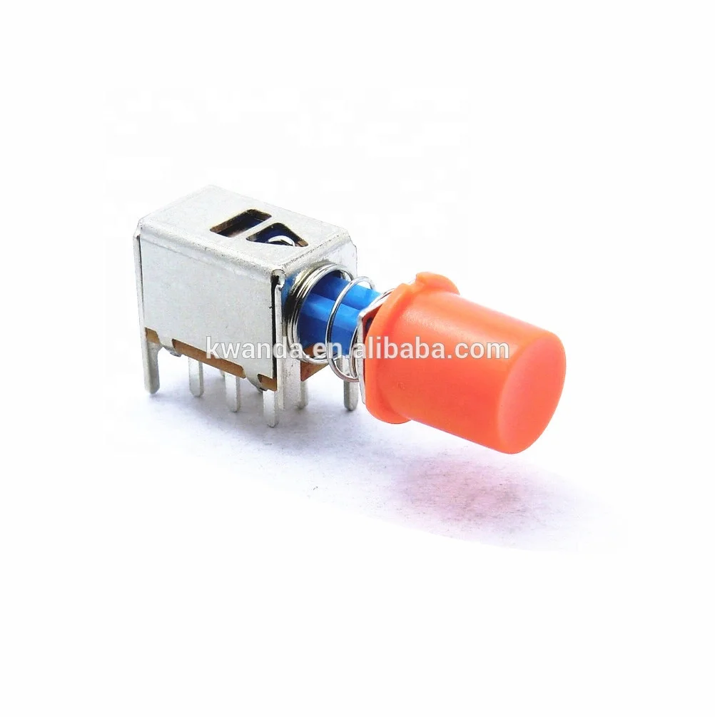 6 Pin 0.3a Dpdt Waterproof Electronic Metal Micro Mini Locking Momentary Push Button Lighting Switch