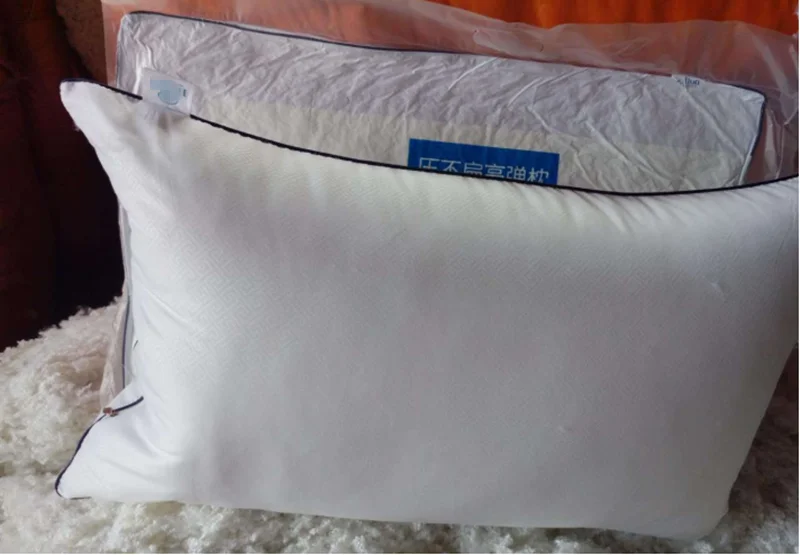 Hotel White Pillows Sleeping Pillow PP Cotton Bed Pillow Soft Hypoallergenic Queen Size