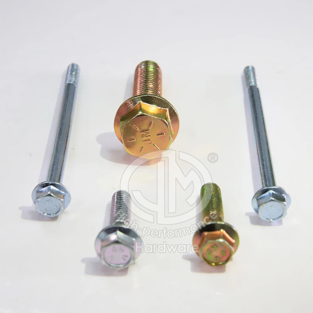 Din 6921 Titanium M11 M6 12 Point Flange Bolt Half Thread