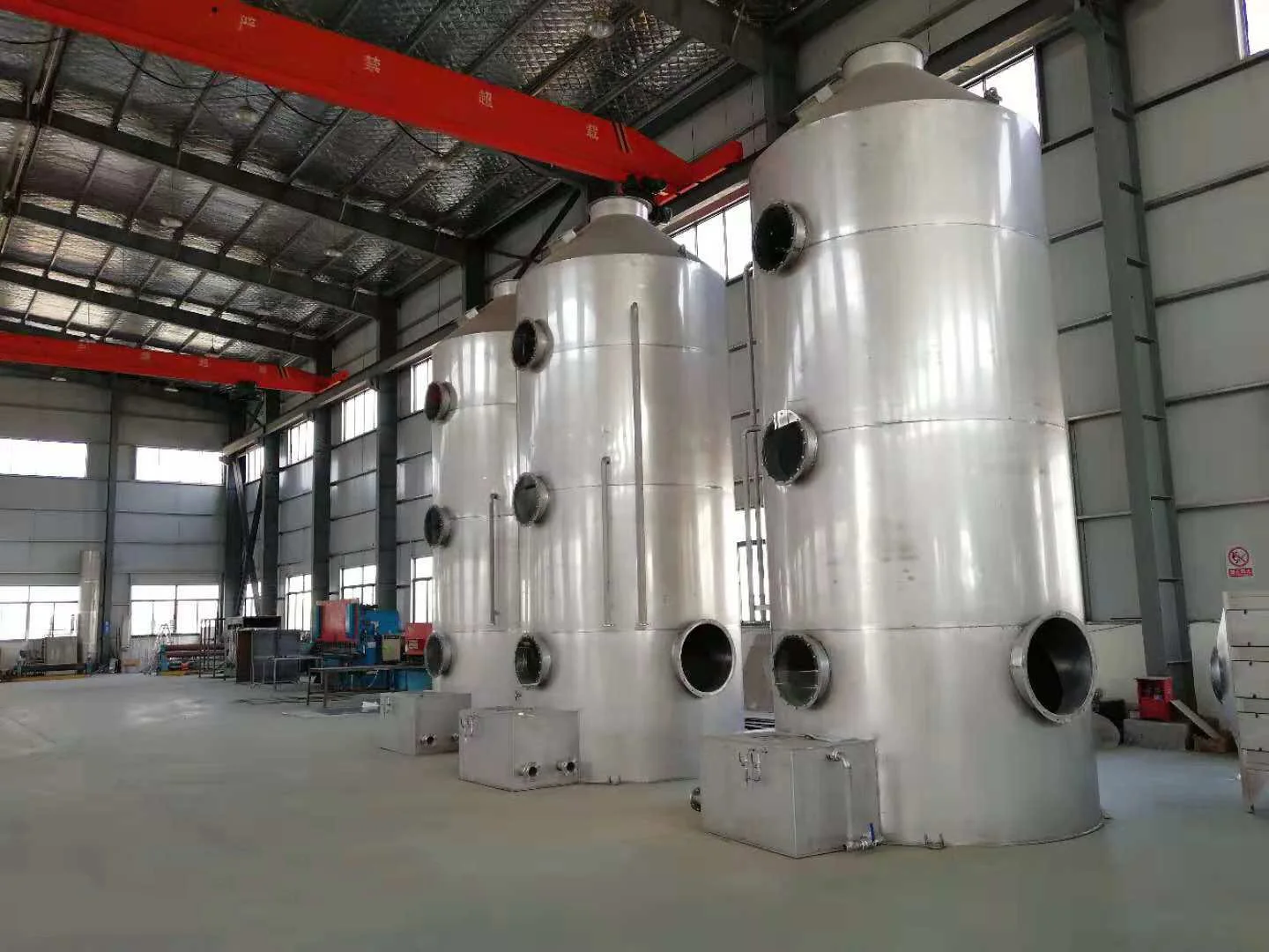 Stainless Steel Industrial Acid Mist Exhaust Gas Purification Spray Tower