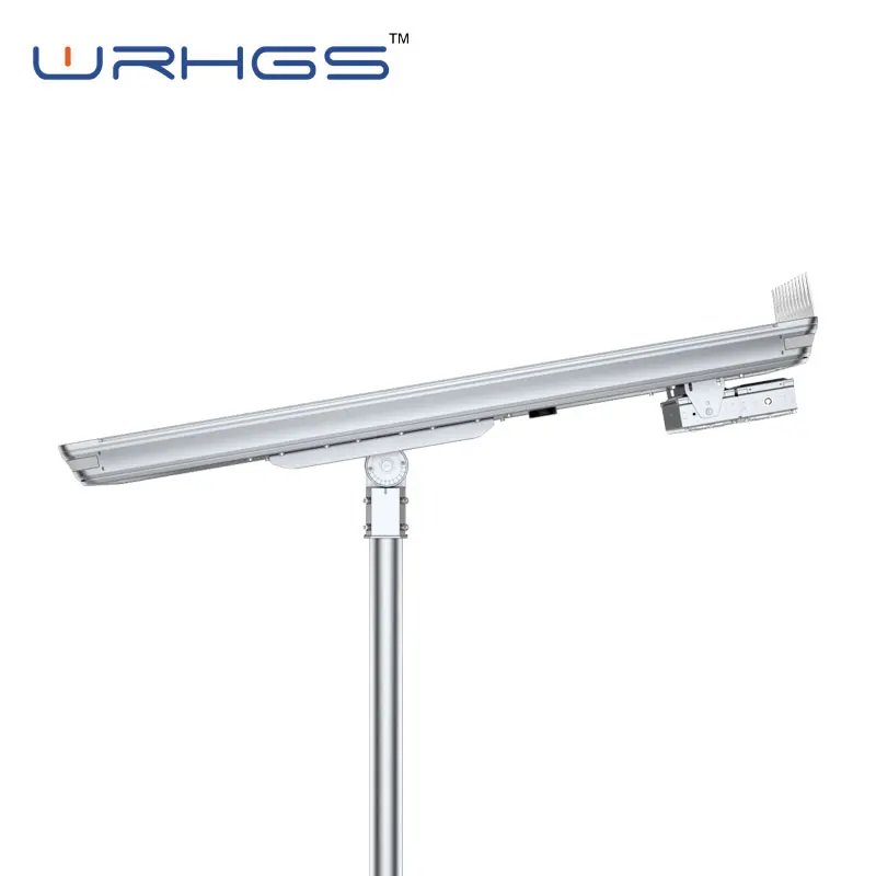 
microwave sensor integrated solar street light outdoor 200w 80w 100w 50w 30w led lamp with adjustable amr 