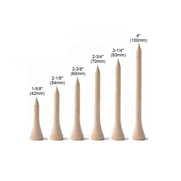 Natural colored Golf Tee with logo printing