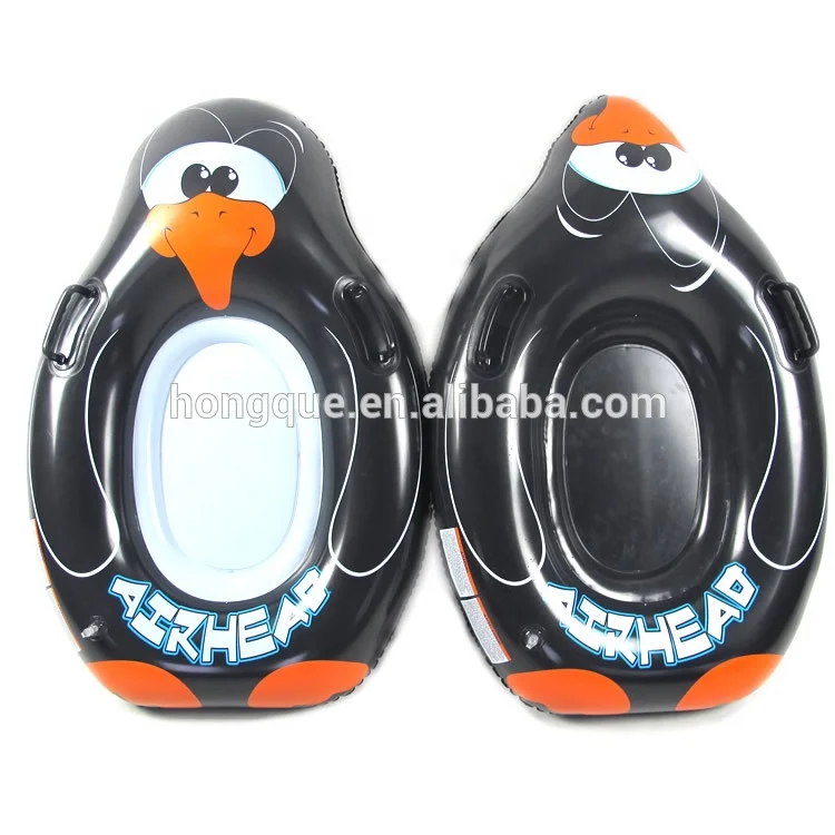Factory sales PVC plastic inflatable round snow tube,inflatable snow sledge