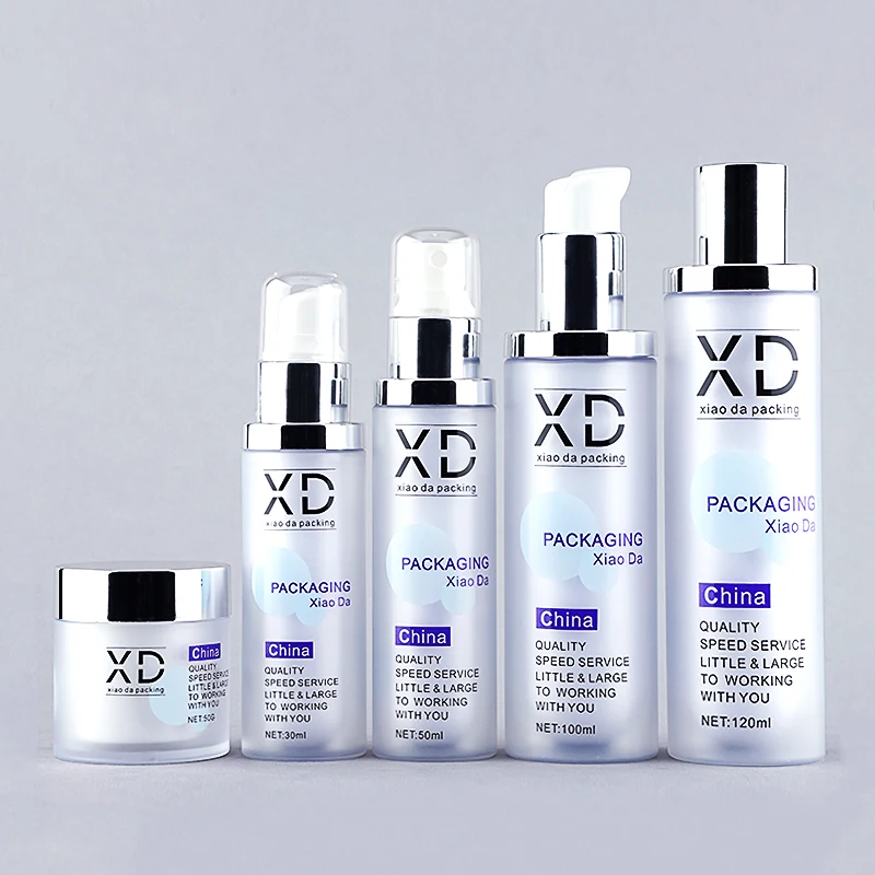 30ml 50ml 100ml 120ml Double wall Plastic PET bottle luxury Cosmetic Packaging Face Cream Container And Cosmetic