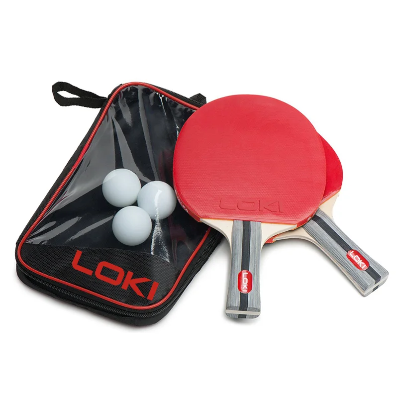 LOKI производитель OEM древесины углерода Таблица tennnnis ракетки набор с упаковкой
