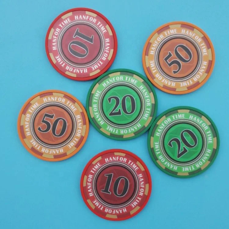 Small edge board game poker chip