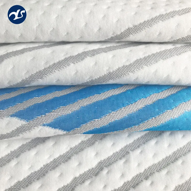 
China white warp knitted mattress fabric textile wholesale 