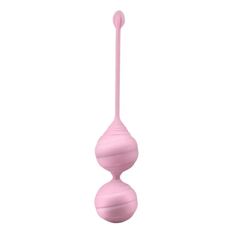 
Hot sell purple and pink sex product love smart balls for woman Medical Soft Silicone sex toy kegel ball for woman 