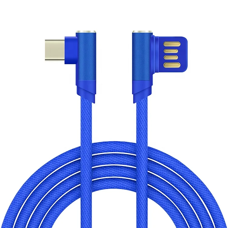 Современные Индивидуальные цвет разъем 90 градусов Usb Type-C 3,0 кабель для мобильного телефона