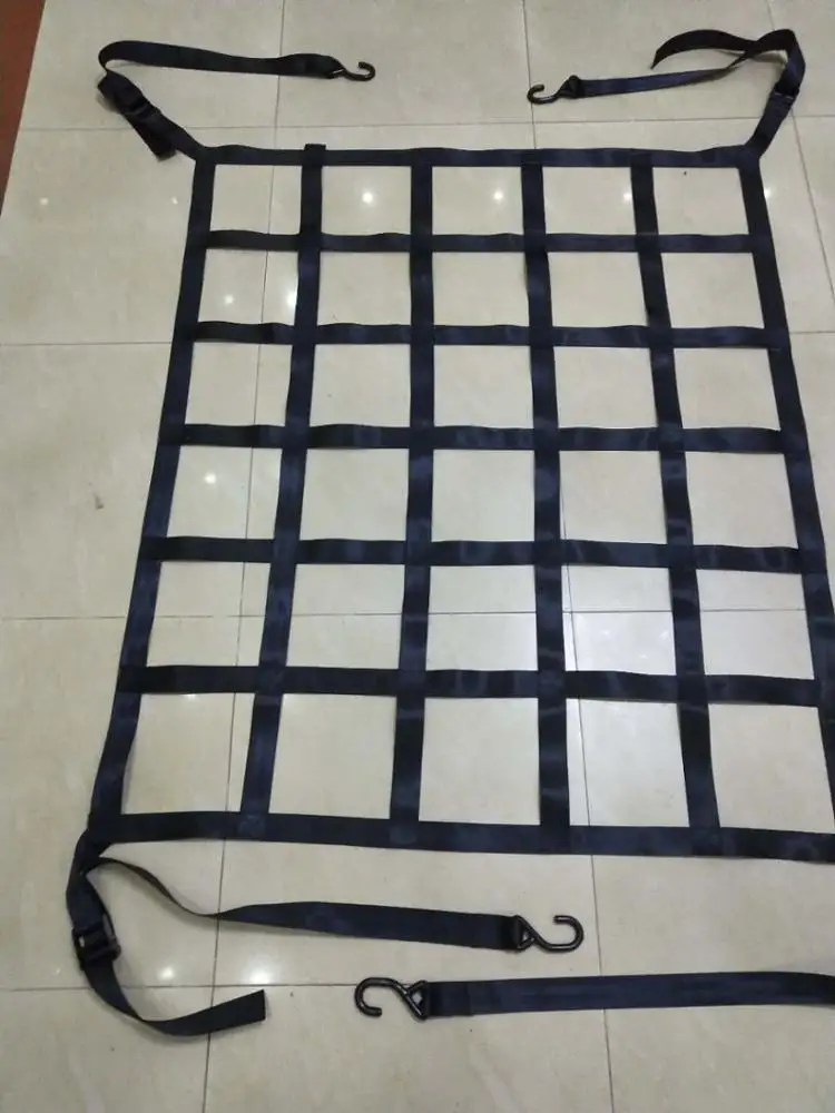 Heavy Duty Black Polyester Webbing Cargo Net for Lifting