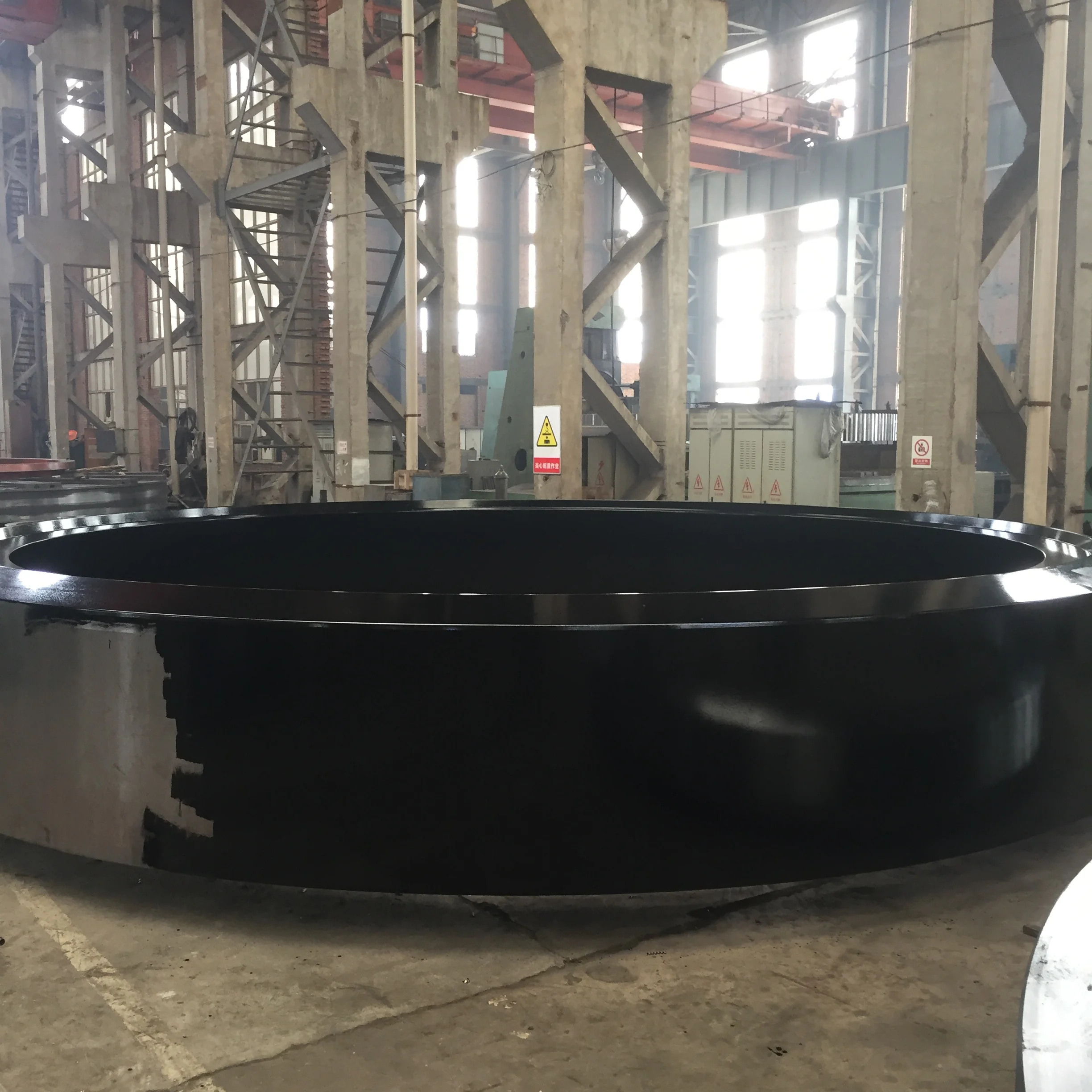 Cnc Lathe Machining Customized Casting Support Cement Rotary Kiln Tyre Harden Steel Spur Gear Large Heavy Duty Reduction Gears