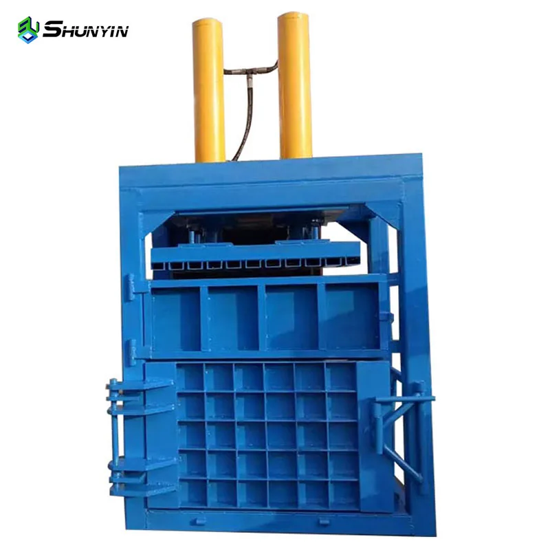 Baling press machine  waste   baling press machine for  waste paper  used clothes cardboard baling press