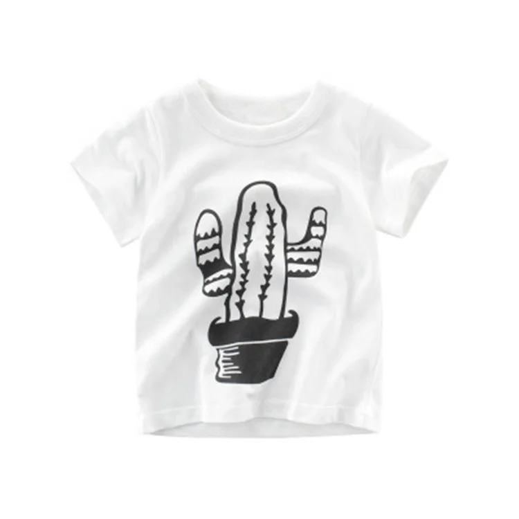 
Custom baby clothing short sleeve cotton boys clothes children T-Shirts Clothes Cotton Toddler Letter Tops 