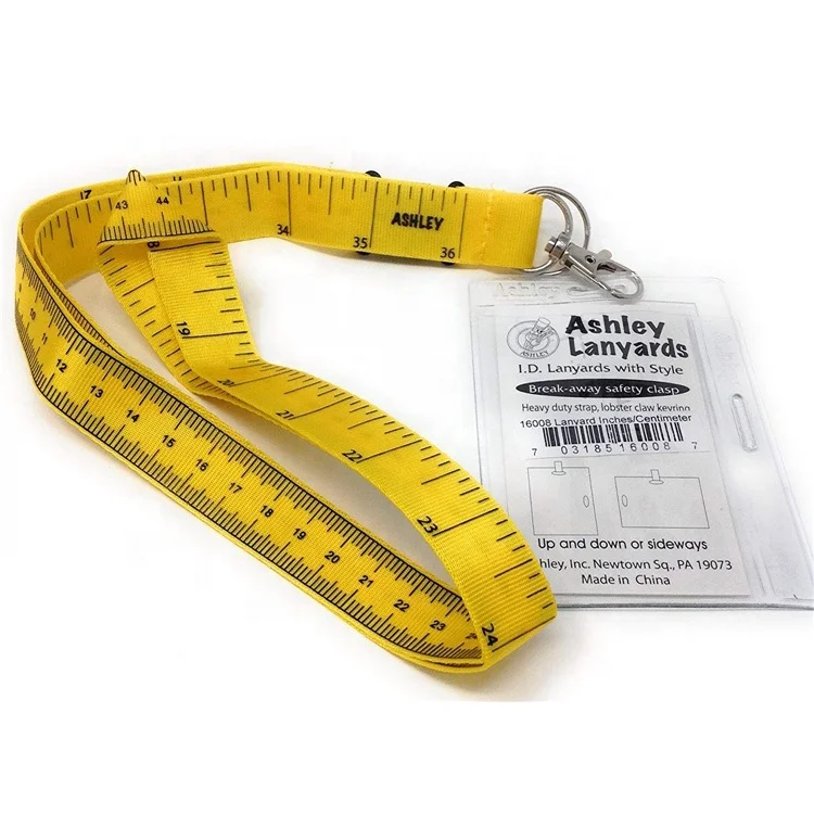 high quality  Measure with I.d. Holder measuring tape lanyard