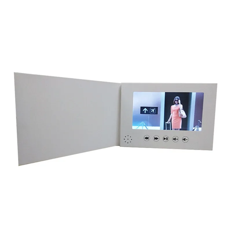 wedding celebration 7inch video brochure boxes digital chinese homemade lcd screen video brochure for wholesale