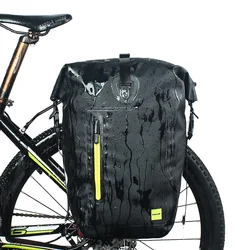 Rhinowalk 25L bike pannier bag Waterproof Bicycle Pannier rear travel bag
