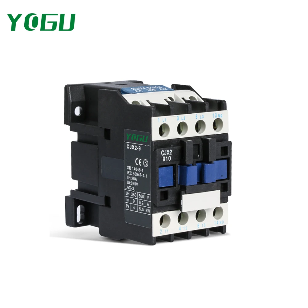  IEC60947 Стандартный CJX2-09 12 18 25 32 40 50 65 80 95A 3P 4P переменного тока 24 36 110 220 380VAC катушки общего назначения магнитного