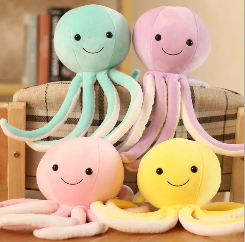 Colorful Cute Octopus Plush Toys Octopus Whale Dolls & Stuffed Toys Plush Small Pendant Sea Animal Toys Children Baby Gifts