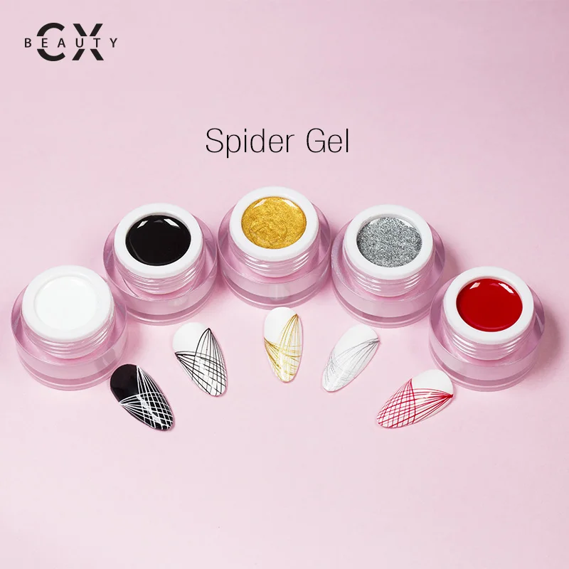 Caixuan Dotting Pulling Line Gel 8ml elastic stretching uv gel painting line drawing nail art glue spider gel