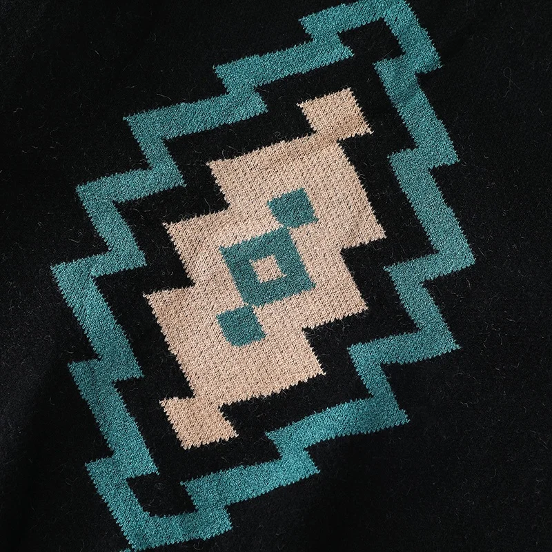 Unisex knitted Christmas Sweater Custom Jacquard round neck Sweater