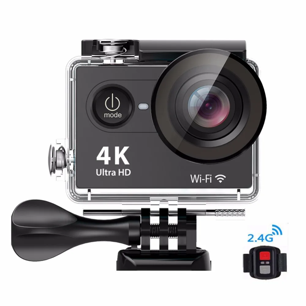 Мини Экшн-камеры высокого качества H9pro с 1050 мАч литиевая батарея пульт дистанционного управления видеокамеры