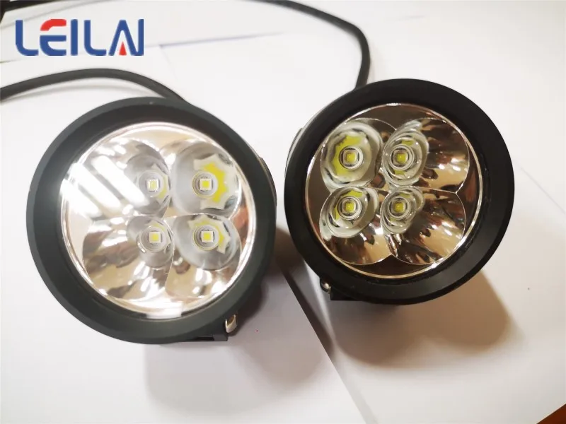 L4X 4500LM 6000K Auxiliary Working Lights Spot Beam LED Motor Headlamp