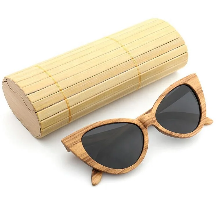 Stylish sunglasses eyeglasses frames optical glasses wood UV400 men and women fashion cat eye sunglasses