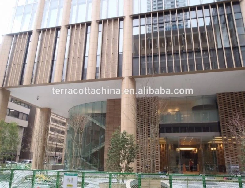 Terracotta Ceramic Tubes for Architectural Decoration Exteriores