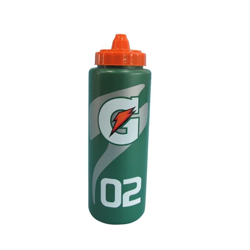 
Custom BPA free 1000ml plastic sports bicycle squeeze gatorade water drinking bottle for sale 