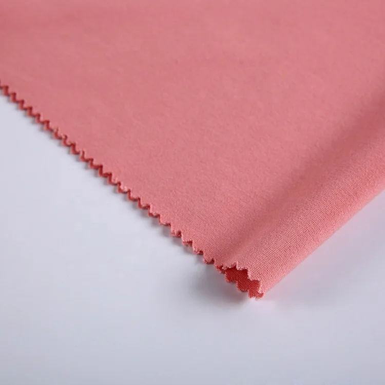 
New design 330gsm plain pink for pants spandex rayon nylon ponte knit fabric roma 