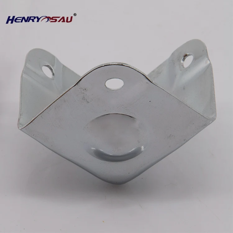 Hot sale Flight case hardware part conventional road case chrome plated corner metal decorative frame flat corner for case parts