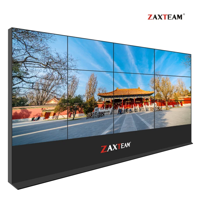 2x2 3x3 4x4 High Quality Narrow Bezel Full Color Video Wall with Frameless LCD Monitor 16:9 LED Backlight Support PIP POP