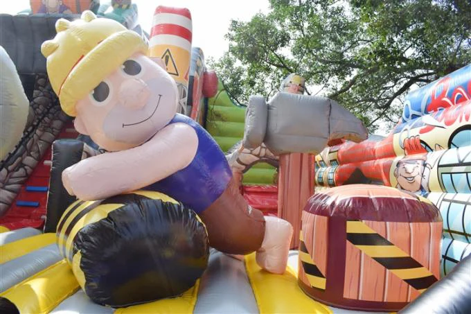 
Building Themed Inflatable Fun City Simulate Construction Place Waterproof for sale 