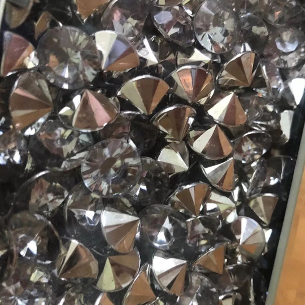 Handmade living room furniture crushed diamond  mirrored coffee table