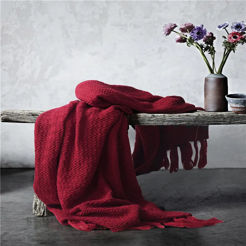 
Chinese manufacturer knitted pattern throw blanket for baby and children 